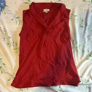 Tahari Red Blouse
